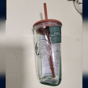 2024 Starbucks Recycled Glass Tumbler - Terracotta (Never used!)